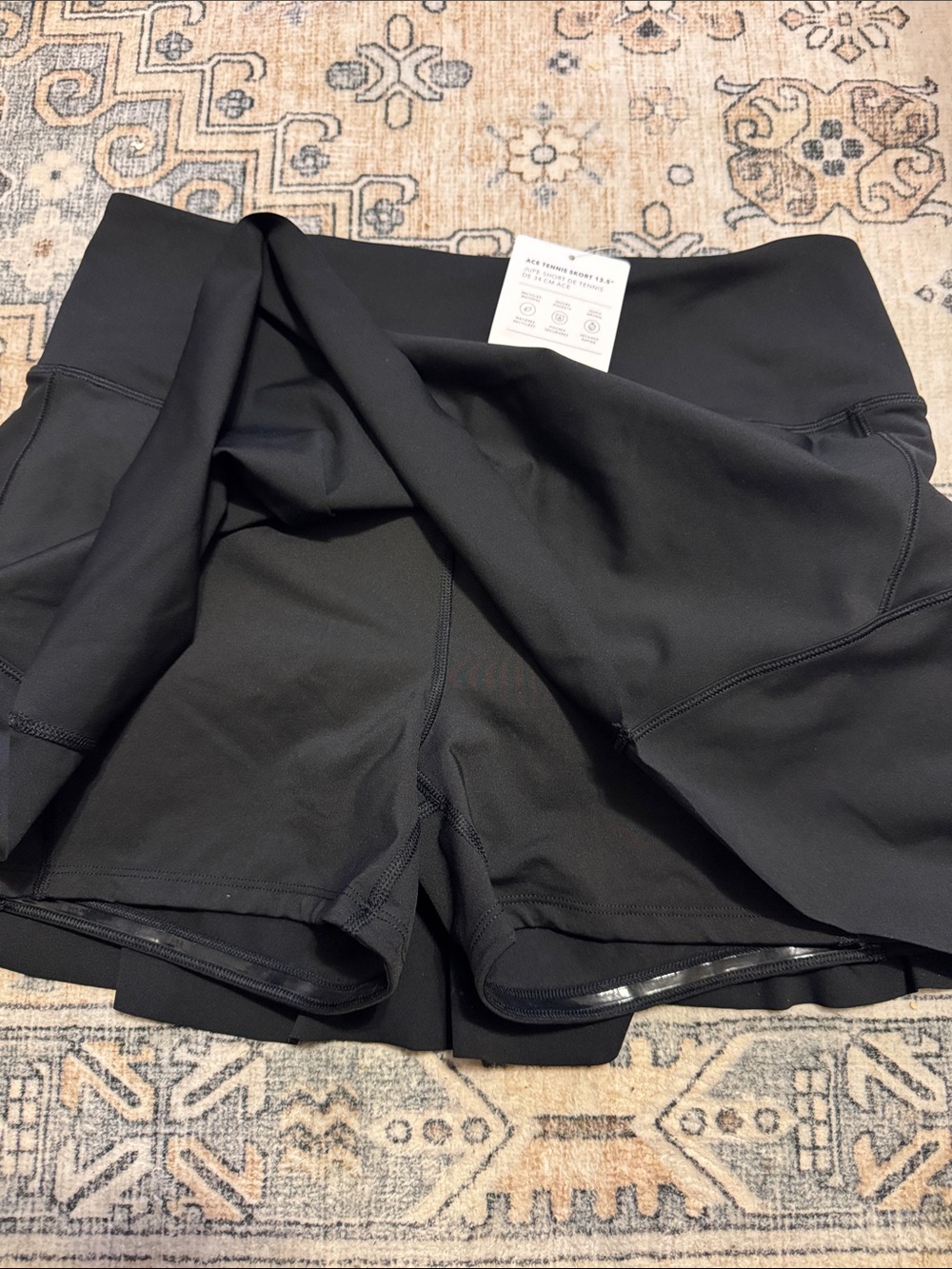 Athleta Black Performance Skort with Built-In Shorts - Picture 4 of 5